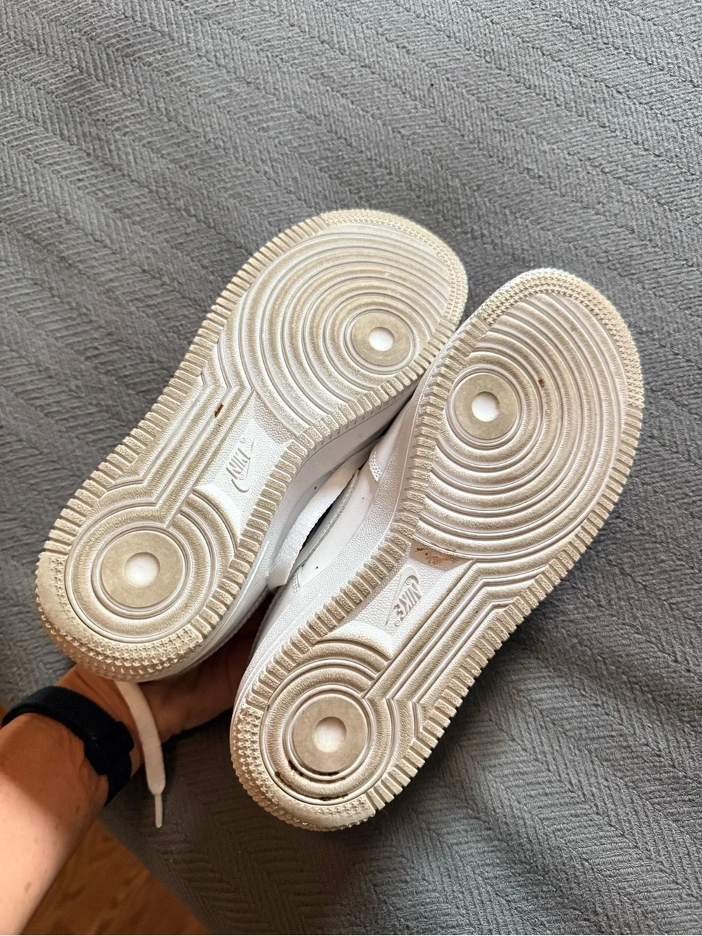 Nike Kids White Low-Top Leather Sneakers